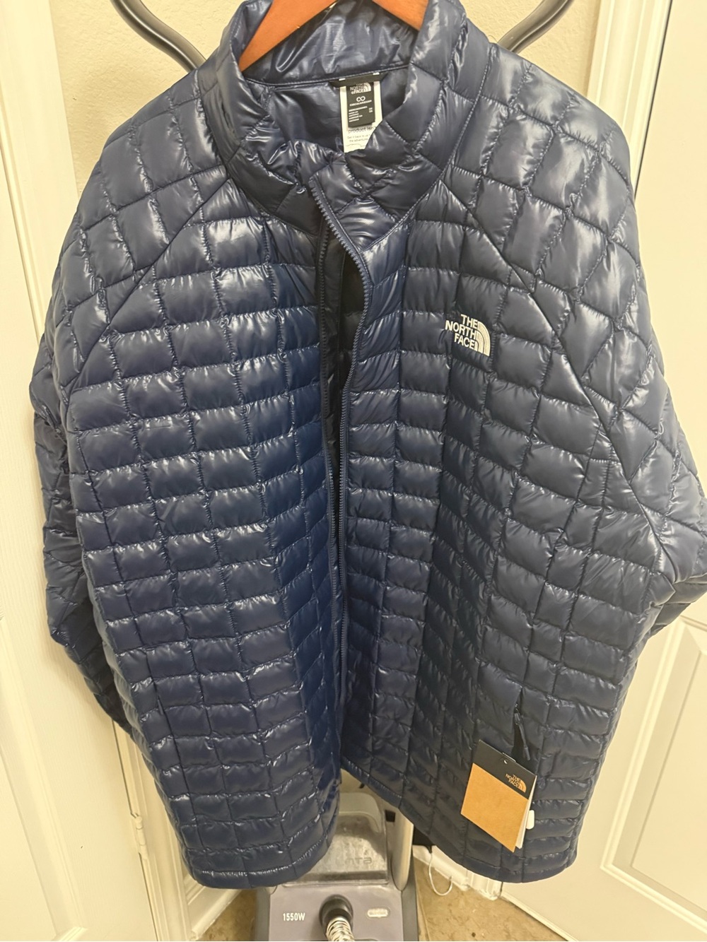 The North Face Mens Thermoball Insulated Navy Jacketed